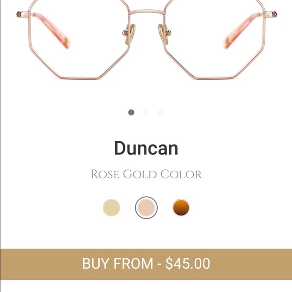 Octagon geometric clear glasses - Picture 11 of 11